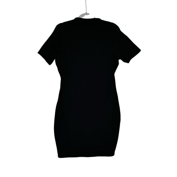 Naked Wardrobe Black Bodycon Mini Tee Shirt Dress | 2X - Picture 4 of 8